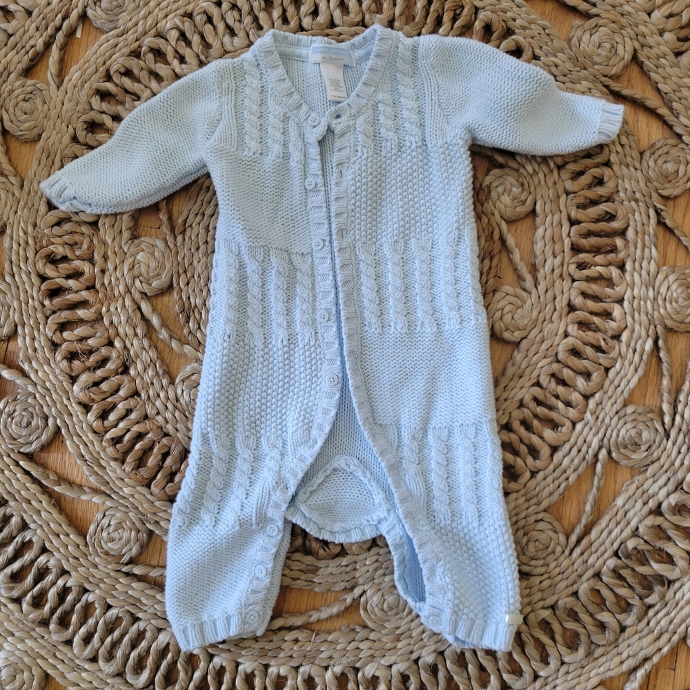 Janie and Jack knit one piece sweater Romper 3-6 months